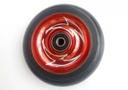 Колесо для трюкового самоката 100 мм литое алюминиевое красное