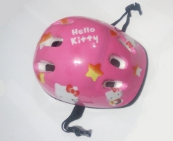 Шлем велосипедный розовый цвет HELLO KITTY