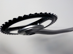Комплект шатунов 170 мм 46 зубов PROWHEEL алюмиий для велосипеда с планетарной втулкой