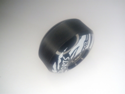 Колесо для скейтборда черное АВЕС-11 диаметр 52 мм